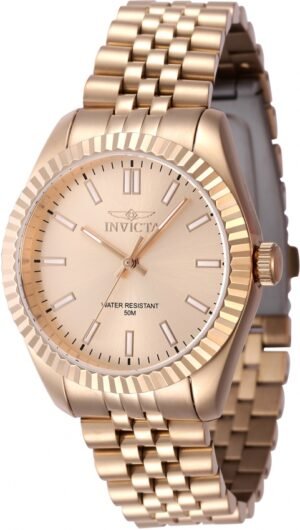 Invicta Specialty Quartz Rose Gold Dial Ladies Watch 47509