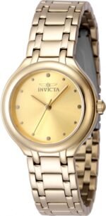 Invicta Wildflower Quartz Gold Dial Ladies Watch 48227