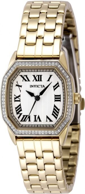 Invicta Wildflower Quartz Crystal Silver Dial Ladies Watch 49000