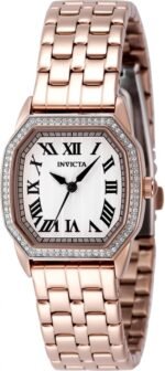 Invicta Wildflower Quartz Crystal Silver Dial Ladies Watch 49039