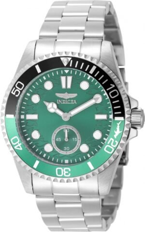Invicta Pro Diver Quartz Green Dial Sprite Bezel Men's Watch 49433