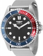 Invicta Pro Diver Quartz Black Dial Pepsi Bezel Men's Watch 49689