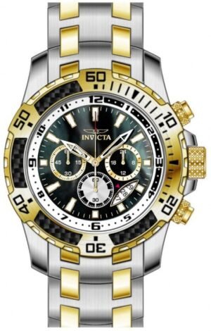 Invicta Pro Diver SCUBA Chronograph GMT Quartz Black Dial Men's Watch 49852
