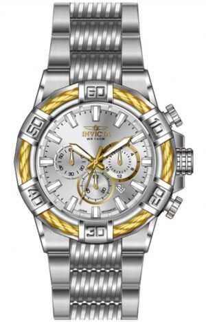 Invicta Bolt Chronograph GMT Quartz Silver Dial Men's Watch 49901