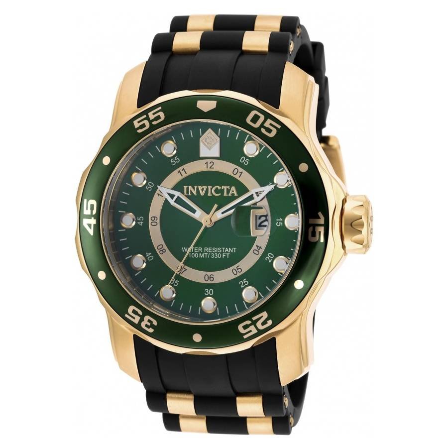 Invicta Pro Diver Scuba Quartz Green Dial Men's Watch 6994