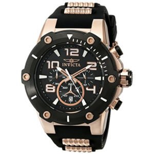 Speedway Chronograph Black Dial Black Polyurethane Men's Watch 17201 - luxury watch