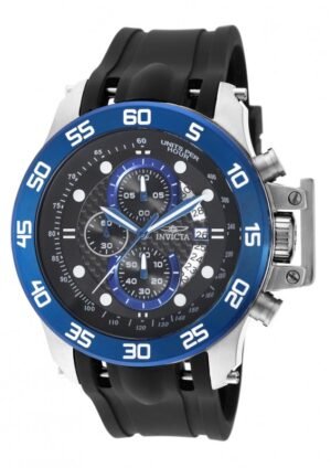 INVICTA I-Force Chronograph Black Dial Black Polyurethane Men's Watch 19252