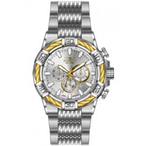 Bolt Chronograph GMT Quartz Silver Dial Men's Watch 49901 - luxury watch