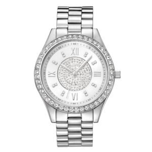 Mondrian Silver Diamond Dial Stainless Steel Ladies Watch J6303A - luxury watch