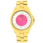 Fun Pink Dial Gold-tone Ladies Watch JV8413 - luxury watch