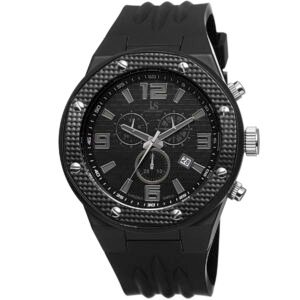 Chronograph Quartz Black Carbon Dial Men's Watch JS62BK - luxury watch