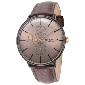 41mm Light Brown Dial Men's Quartz Watch KC15189002
