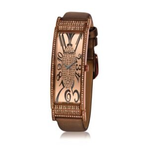 Deco Estate Quartz Diamond Gold Dial Ladies Watch LV204BRDI - luxury watch