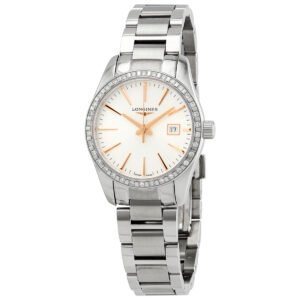 Conquest Classic Quartz Silver Dial Ladies Watch L22860726 - luxury watch