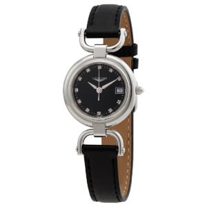 Equestrian Quartz Diamond Black Dial Ladies Watch L6.130.4.57.0 - luxury watch