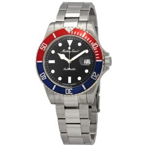 Mathey Vintage Automatic Black Dial Pepsi Bezel Men's Watch H9010ATR - luxury watch