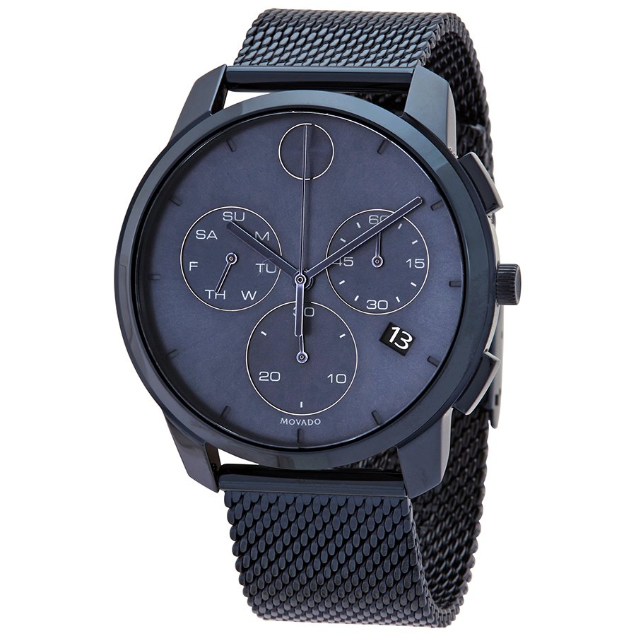 Bold Thin Chronograph Quartz Blue Dial Men's Watch 3600633 - luxury watch