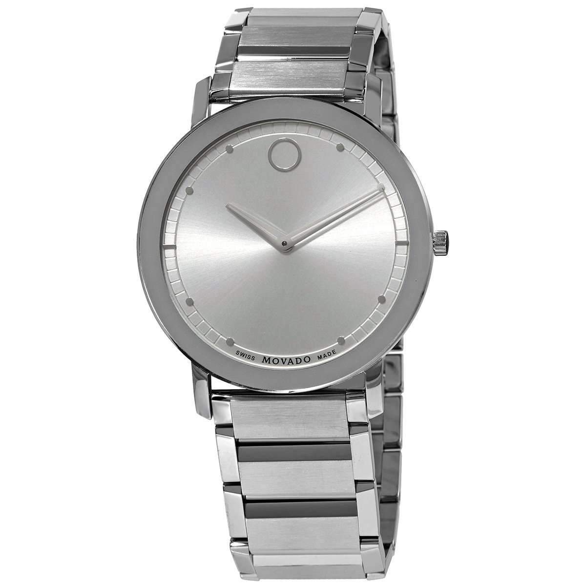 Movado Sapphire Quartz Silver Dial Men's Watch 0607407
