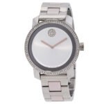 Movado Bold Quartz Crystal Silver Dial Ladies Watch 3600881