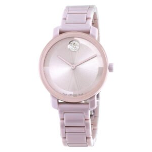 Movado BOLD Evolution 2.0 Quartz Pink Dial Ladies Watch 3601234