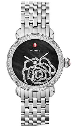 Michele CSX Black Mother of Pearl Dial Ladies Watch MWW03T000031