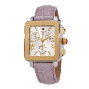Michele Deco Sport Chronograph Quartz Silver Dial Ladies Watch MWW06K000064