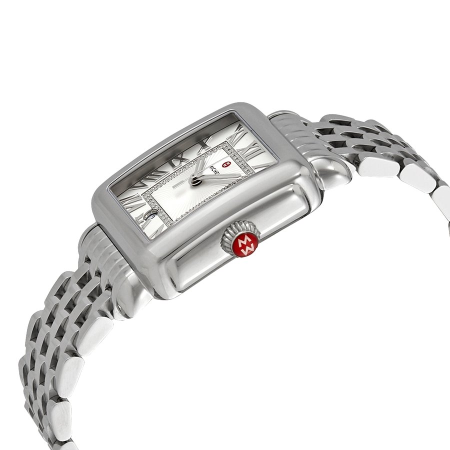 Michele Deco Madison Silver Sunray Diamond Ladies Watch MWW06T000141 - Image 2