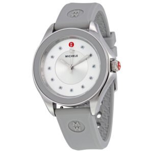 Michele Cape Silver Dial Blue Topaz Ladies Watch MWW27A000016