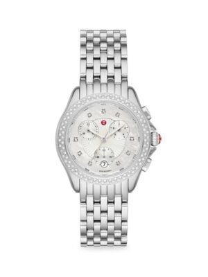 Michele Belmore Quartz Diamond Silver Dial Ladies Watch MWW29B000023