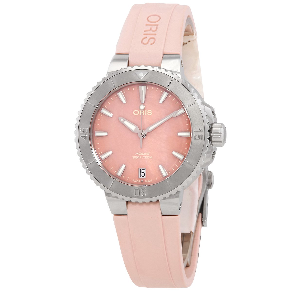 Aquis Date Automatic Pink Mother of Pearl Dial Unisex Watch 01 733 7770 4158-07 4 18 66FC - luxury watch