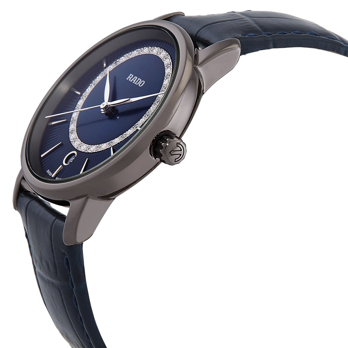 Rado Diamaster Quartz Blue Dial Ladies Watch R14064725 - Image 2