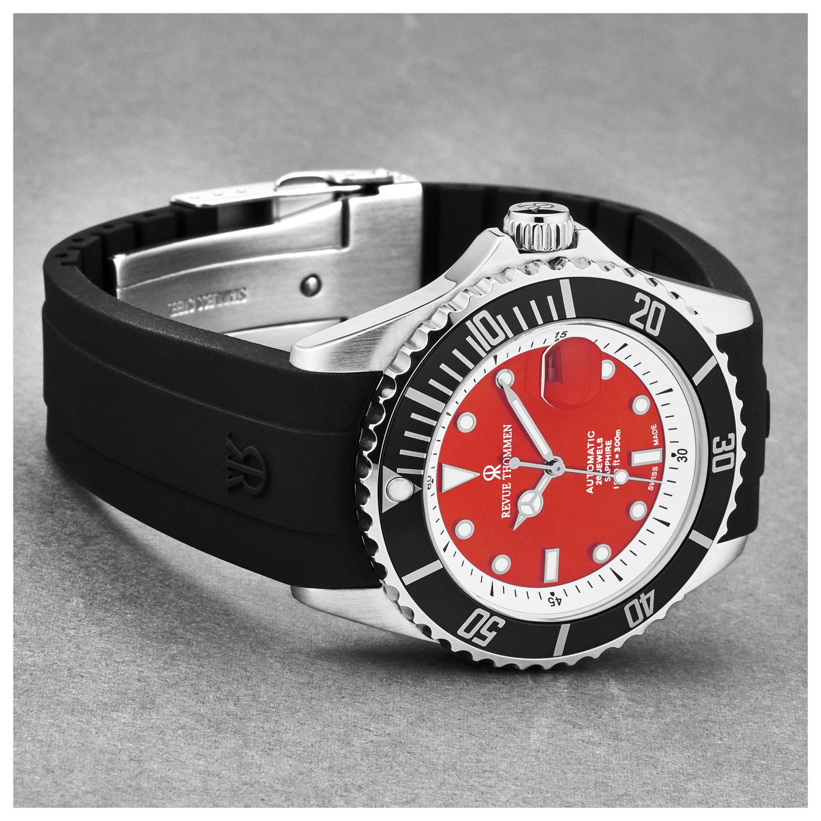 Diver 42mm Red Dial Men's Automatic Watch 17571.2338 - Image 3