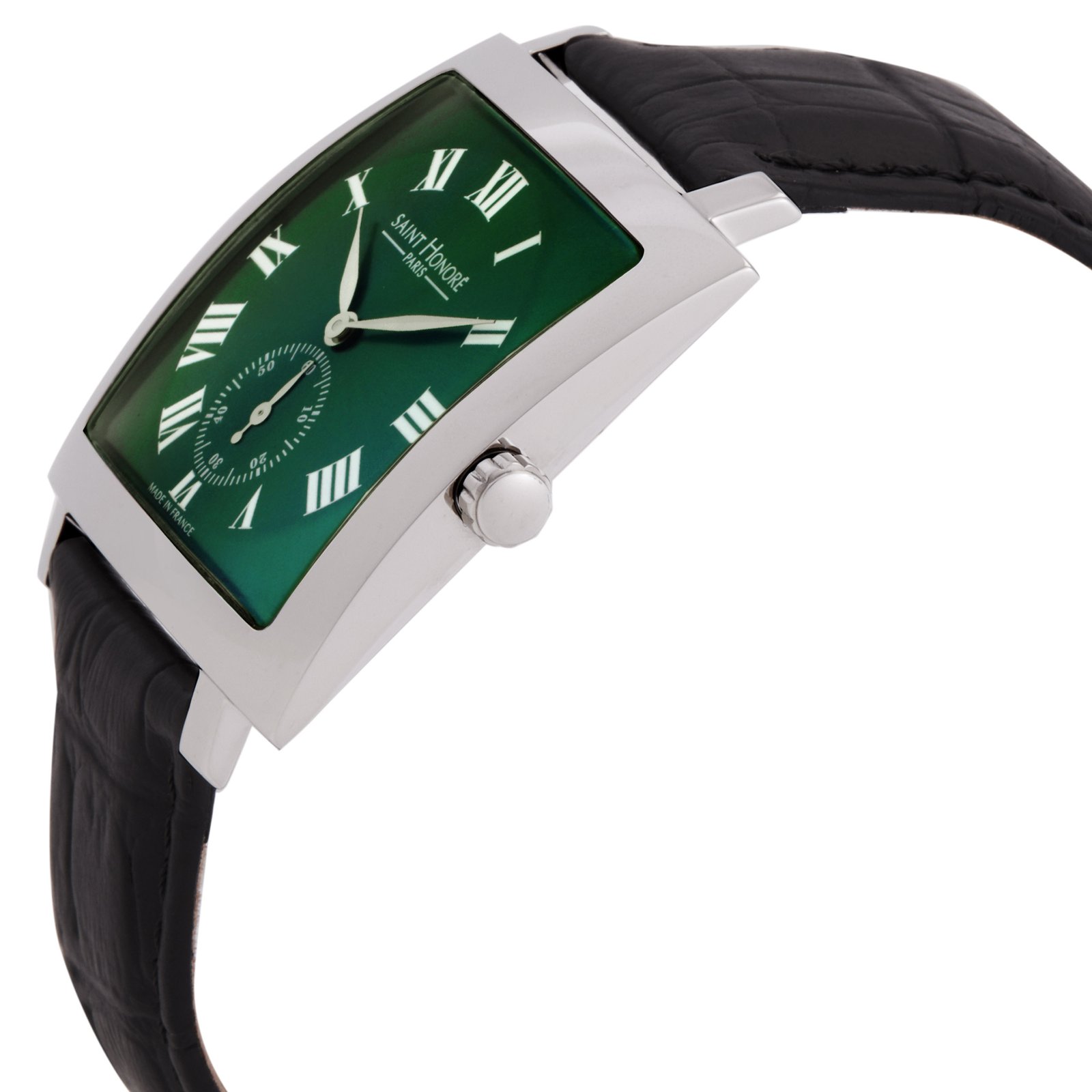 SAINT HONORE PARIS Carree Quartz Green Dial Men's Watch H SH CR823002 1VR