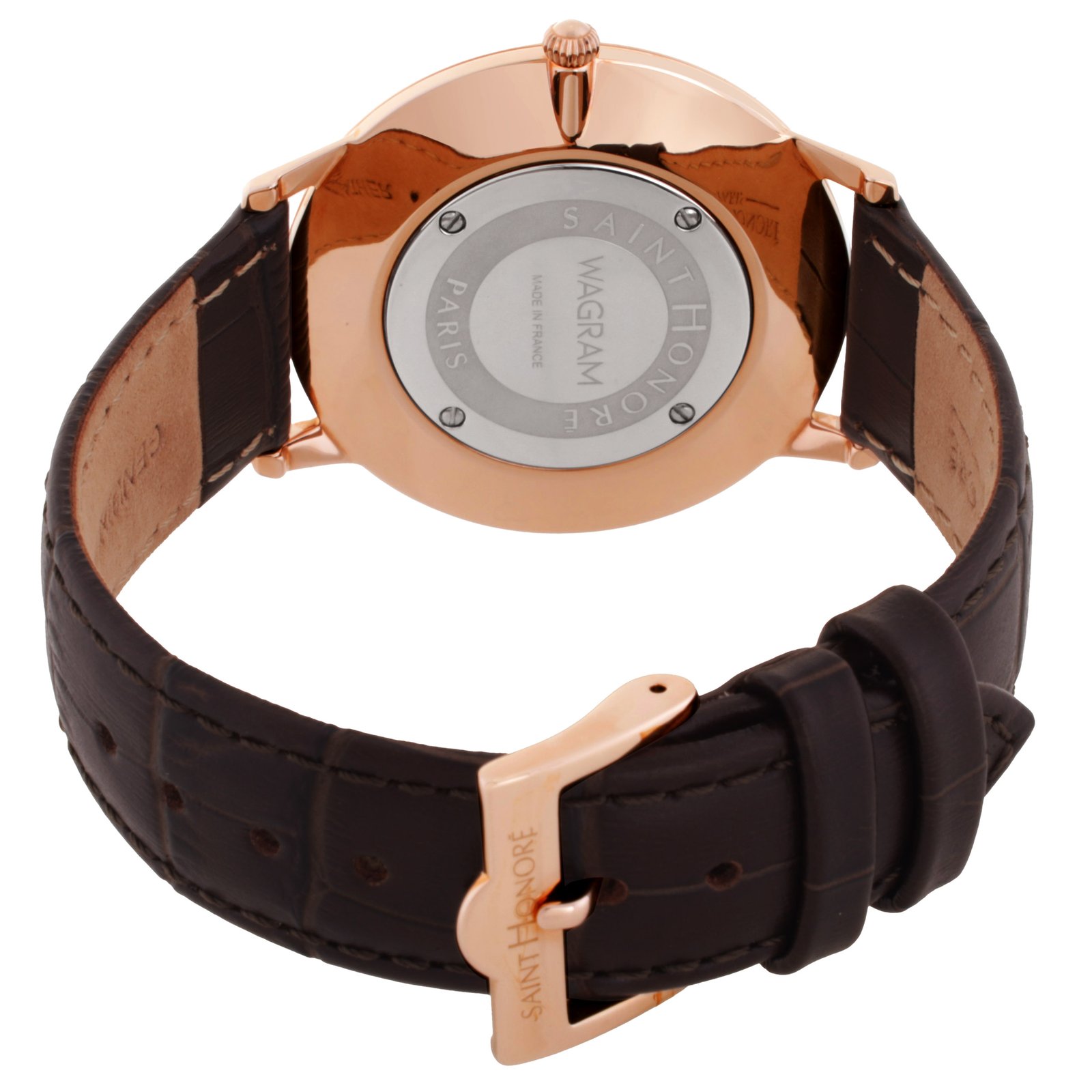 SAINT HONORE PARIS Carree Quartz Brown Dial Men's Watch H SH CR823002 8MR - Image 2