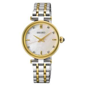 Seiko Quartz Diamond Mother of Pearl Dial Ladies Watch HGH007P1