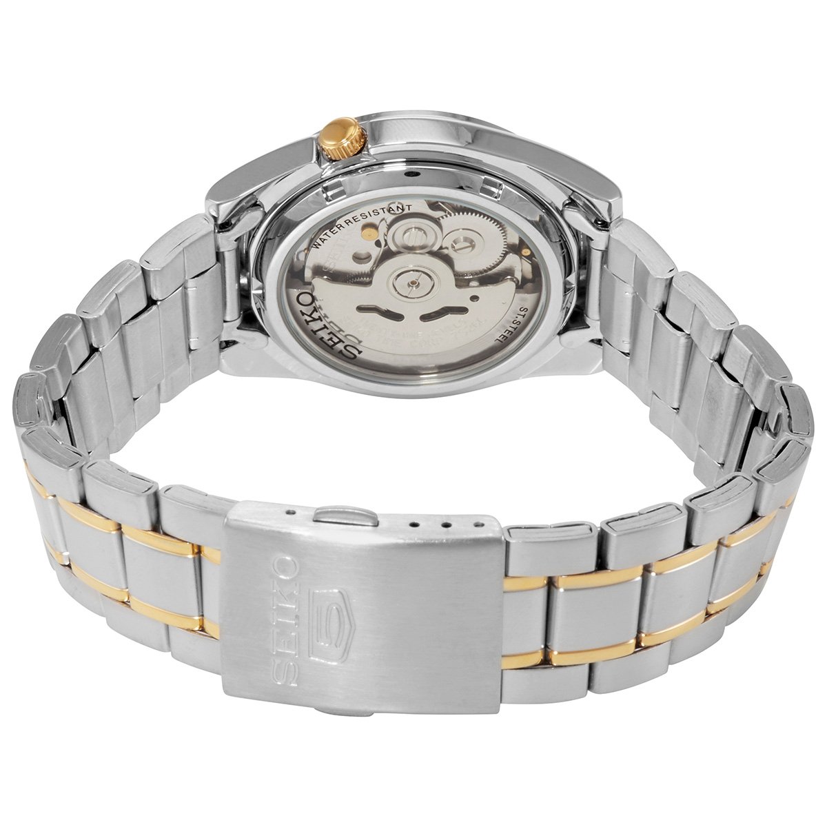 Seiko 5 Automatic Silver Dial Men's Watch SNKL57 - Image 3