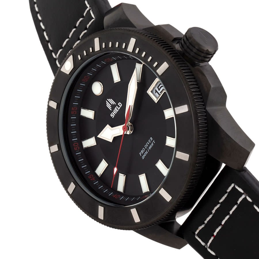 SHIELD Shaw Black Dial Men's Watch SLDSH106-5 - Image 2