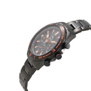 STRUMENTO MARINO Open Box - Strumento Marino Sport Marine Chronograph Steel Quartz Black Dial Men's Watch Sm123mb/Bk/Nr/Ar