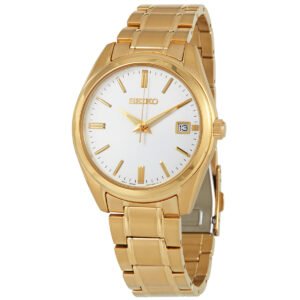 Seiko Quartz White Dial Men's Watch SUR314P1 - luxury watch