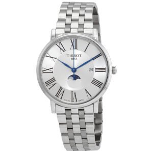 Tissot Carson Moon Phase Quartz Silver Dial Men's Watch T1224231103300 - luxury watch