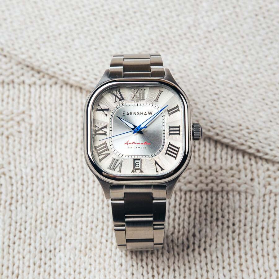 Coussin Silver-tone Dial Men's Watch ES-8284-11 - luxury watch