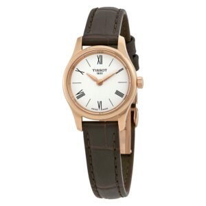 Tradition Thin White Dial Ladies Leather Watch T0630093601800 - luxury watch