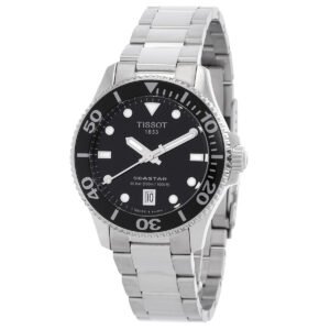 Seastar 1000 Quartz Black Dial Unisex Watch T1202101105100 - luxury watch
