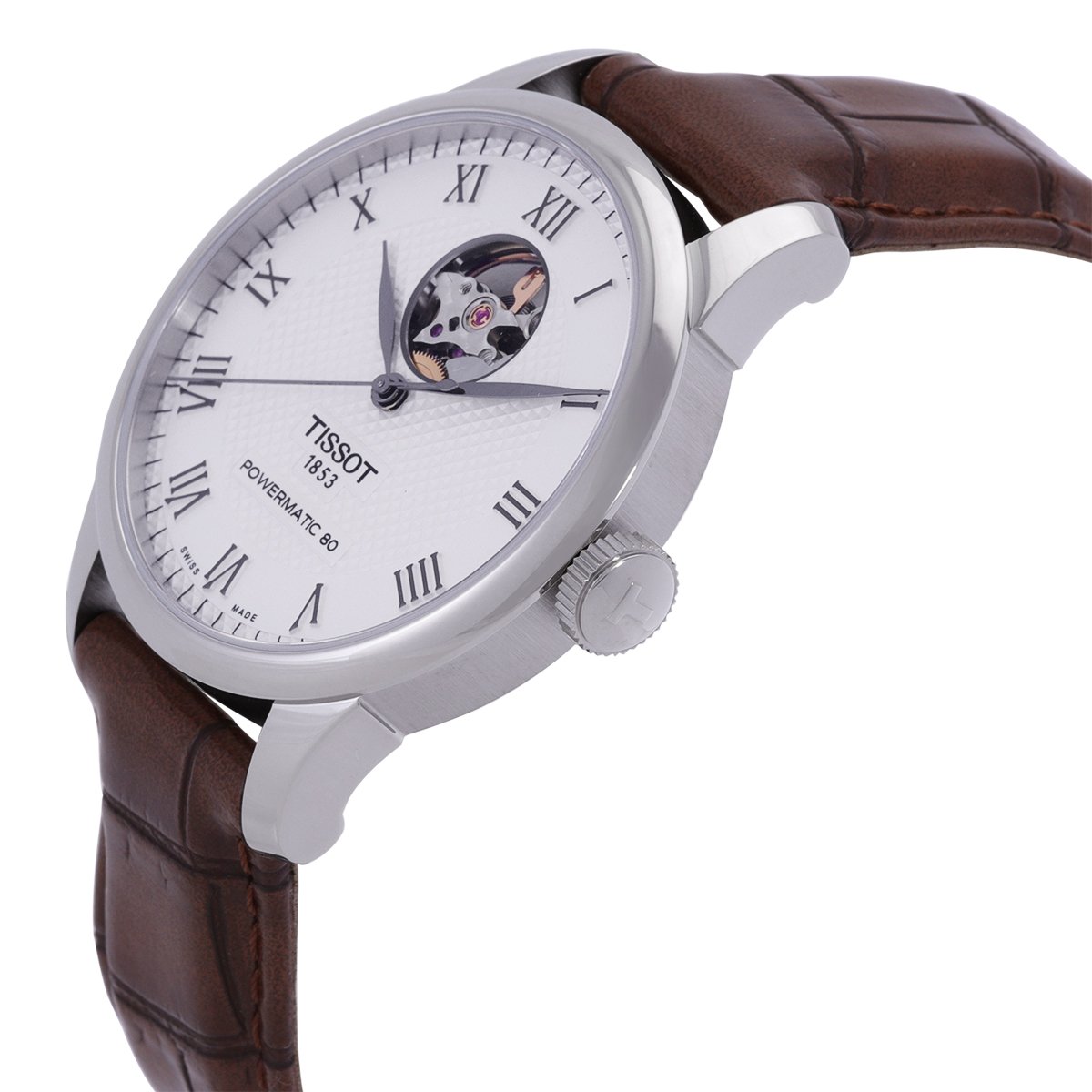 Tissot Le Locle Powermatic 80 Open Heart Silver Dial Men's Watch T0064071603301 - Image 2