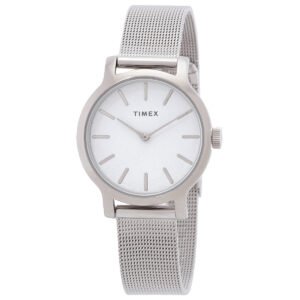 Timex Transcend Quartz White Dial Ladies Watch TW2U86700VQ