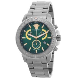 New Chrono Chronograph Quartz Green Dial Men's Watch VE2E00821 - luxury watch