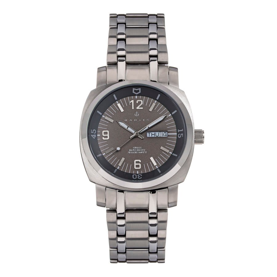 Nautis Stealth Quartz Grey Dial Men's Watch GL2087-G