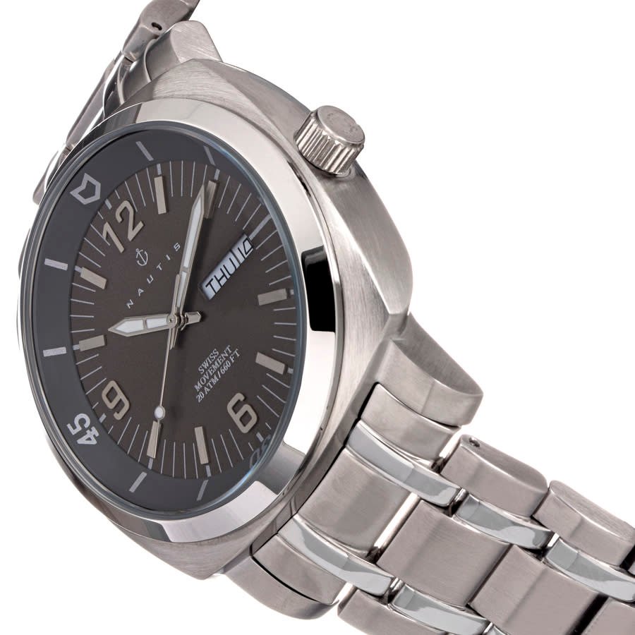 Nautis Stealth Quartz Grey Dial Men's Watch GL2087-G - Image 3