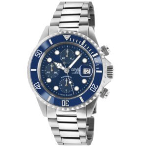 Gevril Wall Street Chrono Chronograph Automatic Blue Dial Men's Watch 4150A