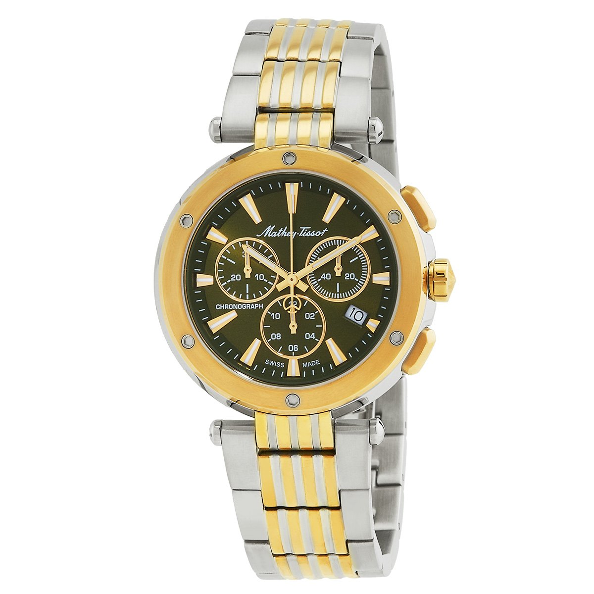 Mathey-Tissot Neptune Chrono Chronograph Quartz Green Dial Men's Watch H912CHBV